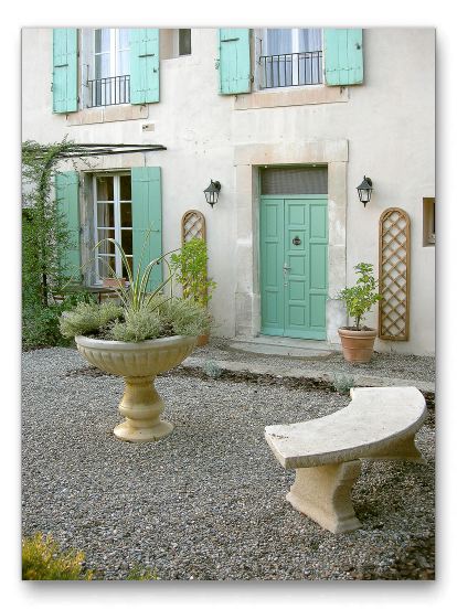 Garden seating.